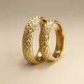 5mm Gold Wedding Band – Faceted Pattern – 9ct/14ct/18ct Gold