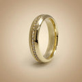 5mm Gold Wedding Band – Luna Diamond Line – 9ct/14ct/18ct Gold