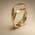 3mm Gold Wedding Band – Faceted Helios – 9ct/14ct/18ct Gold