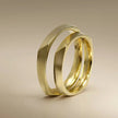3mm Gold Wedding Band – Faceted Vega – 9ct/14ct/18ct Gold