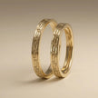 3mm Gold Wedding Band – Greek Key Engraved – 9ct/14ct/18ct Gold