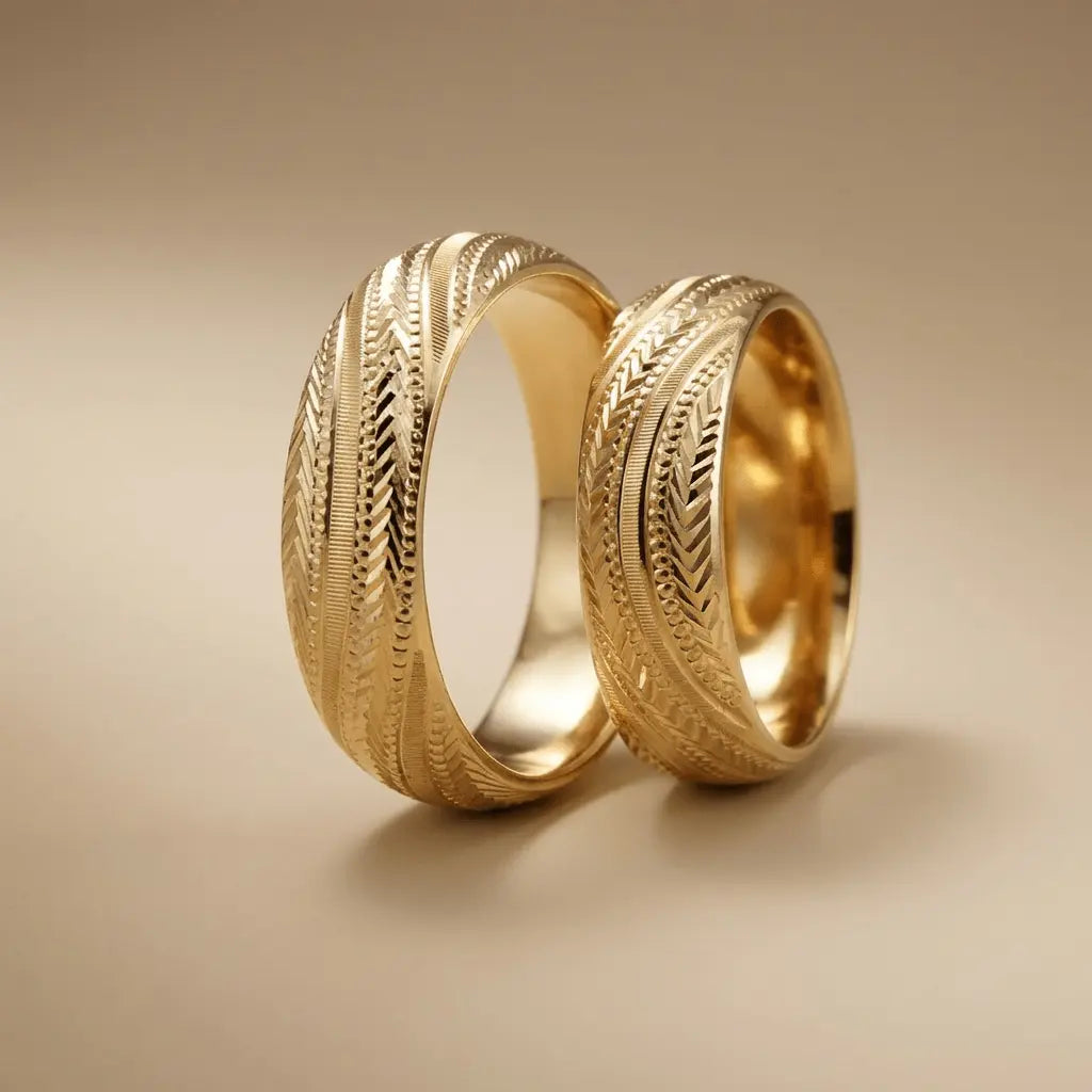 6mm Gold Wedding Band – Heritage Craft Valenor – 9ct/14ct/18ct Gold