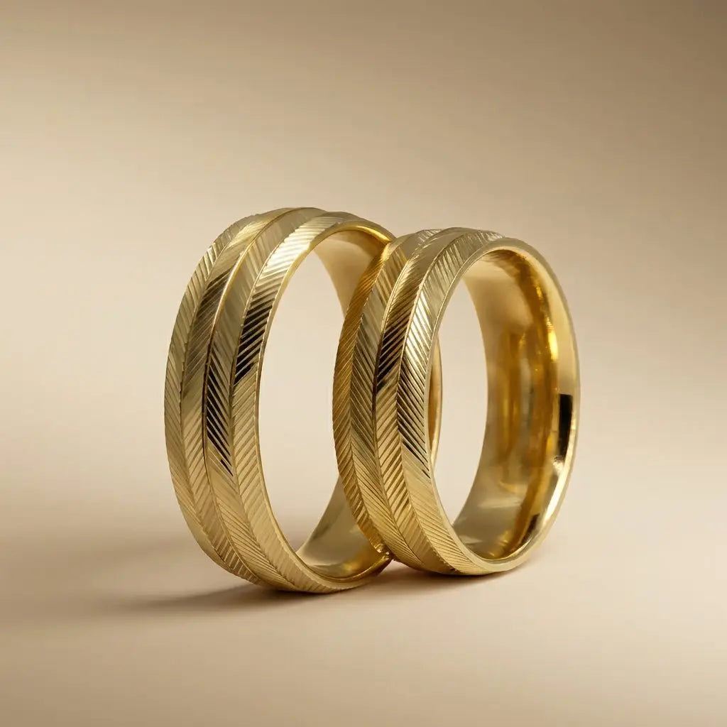 6mm Gold Wedding Band – Heritage Cut Orion – 9ct/14ct/18ct Gold