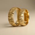 7mm Gold Wedding Band – Horizontal Textured – 9ct/14ct/18ct Gold