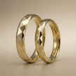 4mm Gold Wedding Band – Multi Faceted – 9ct/14ct/18ct Gold