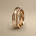 3mm Gold Wedding Band – Rose Satin Sparkle – 9ct/14ct/18ct Gold