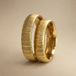 5mm Gold Wedding Band – Vertical Ribbed Texture – 9ct/14ct/18ct Gold