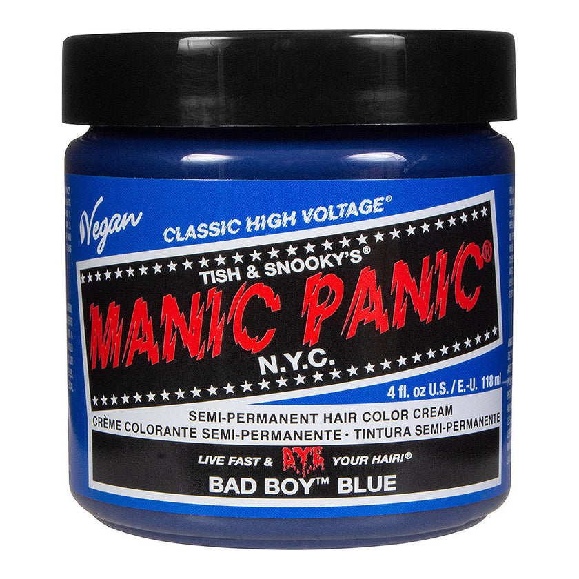 Manic Panic Bad Boy Blue Semi-Permanent Hair Dye - Vibrant Royal Blue Vegan