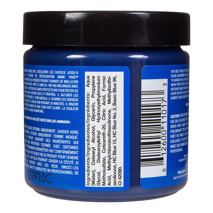 Manic Panic Bad Boy Blue Semi-Permanent Hair Dye - Vibrant Royal Blue Vegan