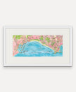 Mount's Bay Map - Reduced Length -  Watercolour Print
