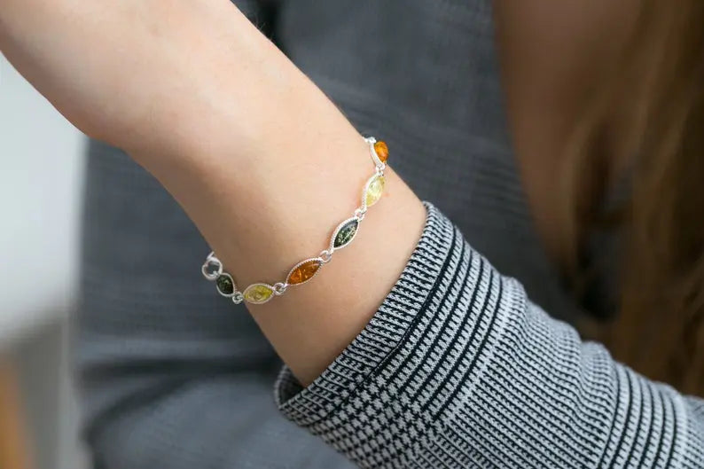 Markiezen Multikleur Barnsteen Armband