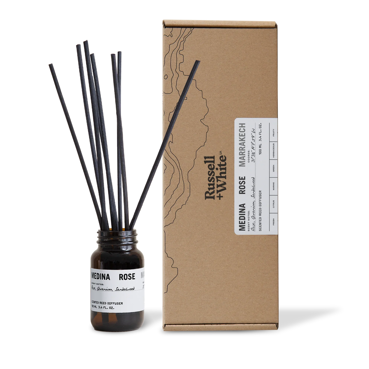 Medina Rose 100ml Reed Diffuser