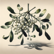 Melancholic Mistletoe Christmas Canvas