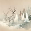 Melancholic Winter Reverie Canvas