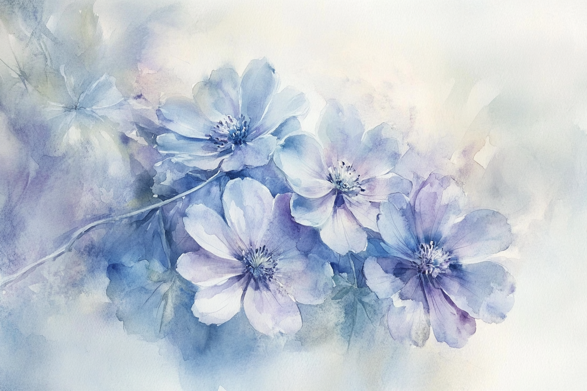 Melancholy Cineraria Canvas