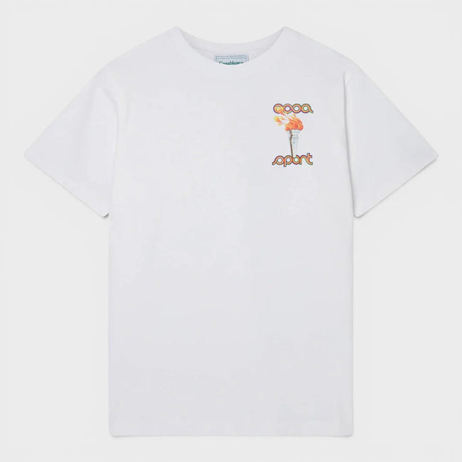 La Flamme Du Sport Printed T-Shirt White