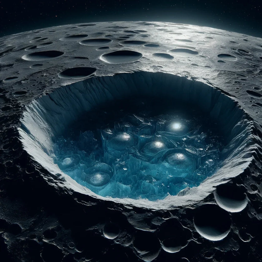Mercury's Polar Ice Mystery Canvas