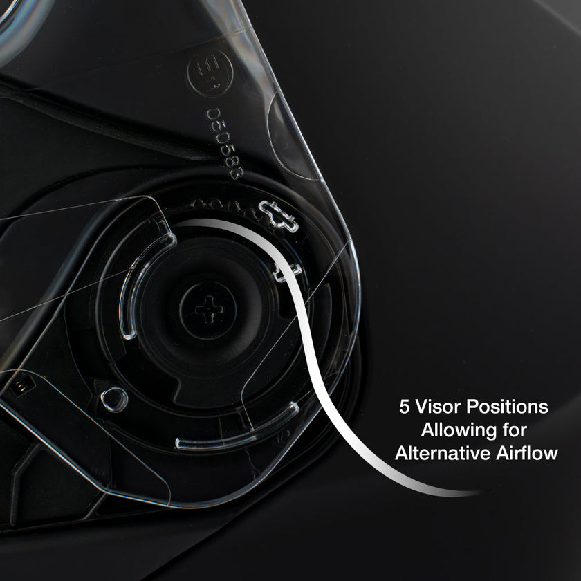 Daytona Glide Modular Motorcycle Helmet - DOT & ECE Approved, Bluetooth Ready, Dual Visor, Men/Women/Youth - W/ Phoenix