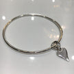 Heart Charm Bangle