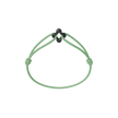 Mini Black Clover Cord Bracelet