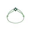 Mini Green Clover Cord Bracelet