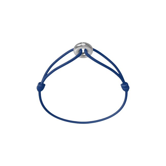 Mini Silver Soho Diamond Cord Bracelet