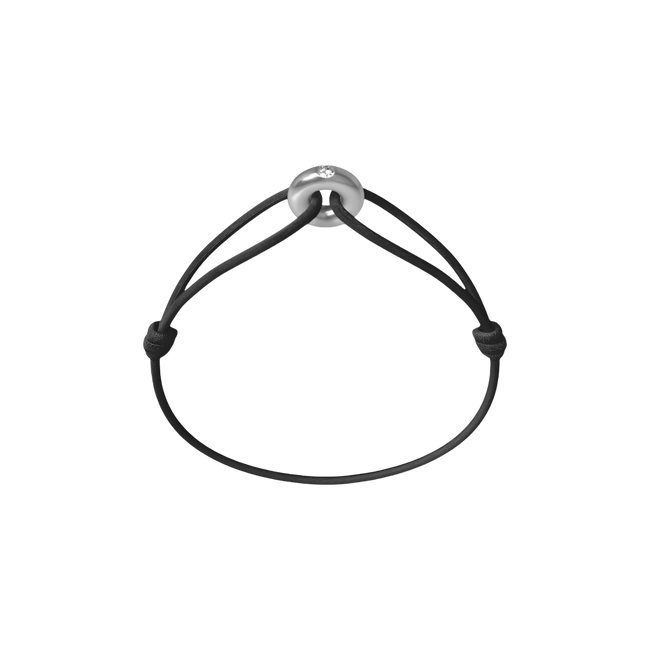 Mini Silver Soho Diamond Cord Bracelet