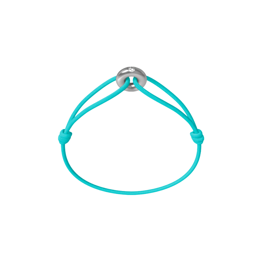 Mini Silver Soho Diamond Cord Bracelet