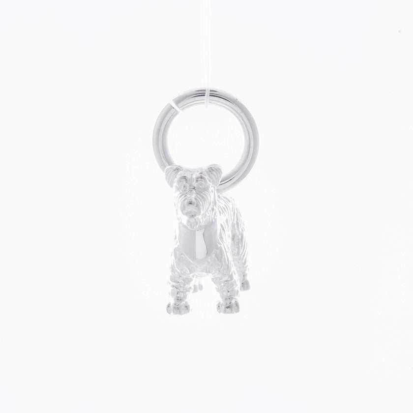 Miniature Schauzer Personalised Silver Dog Tag Necklace