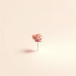 Minimalist Rose Contemplation Canvas