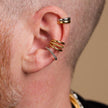 Mixed Metal Small Single Ear Cuff