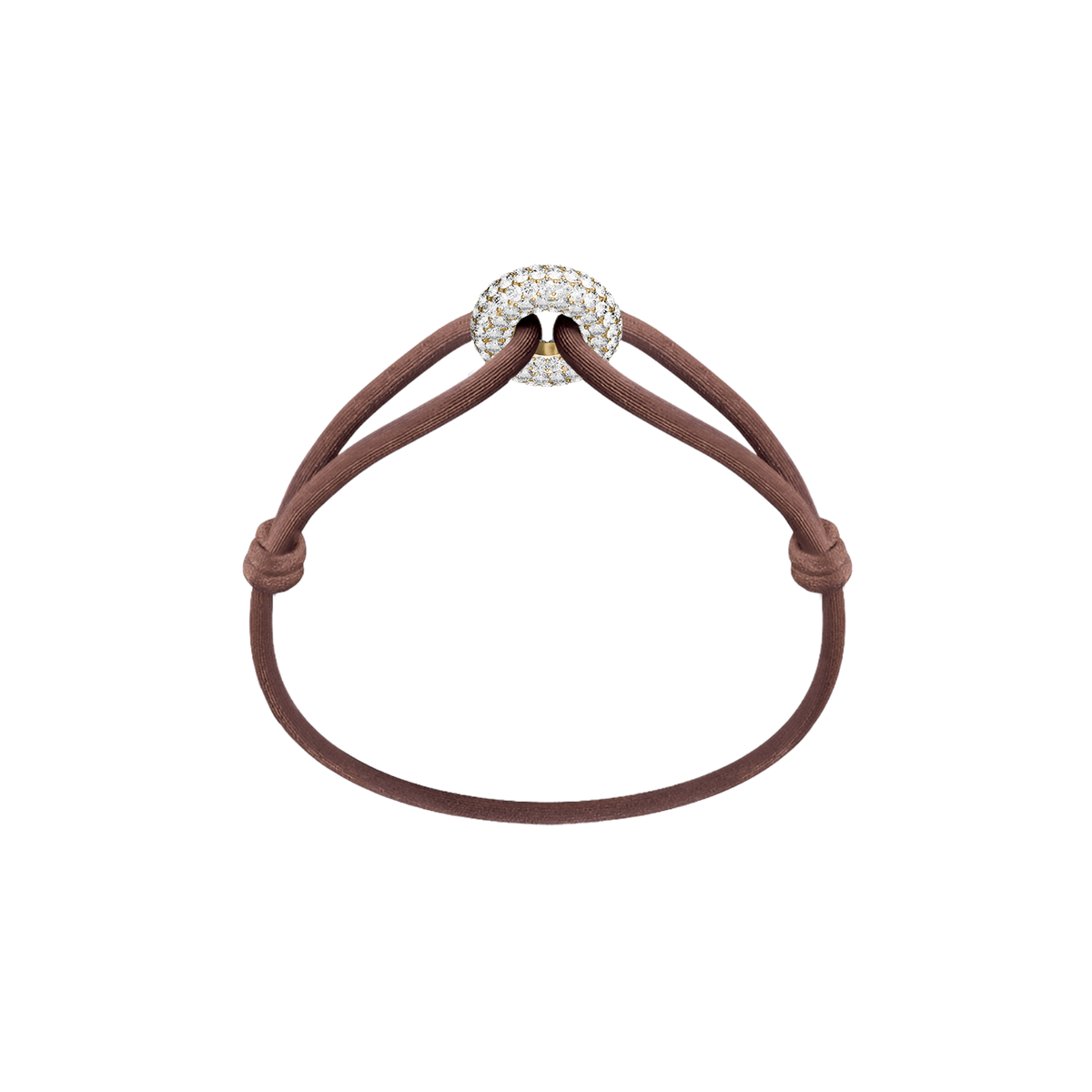 Goldener Soho Pavé Kordelarmband