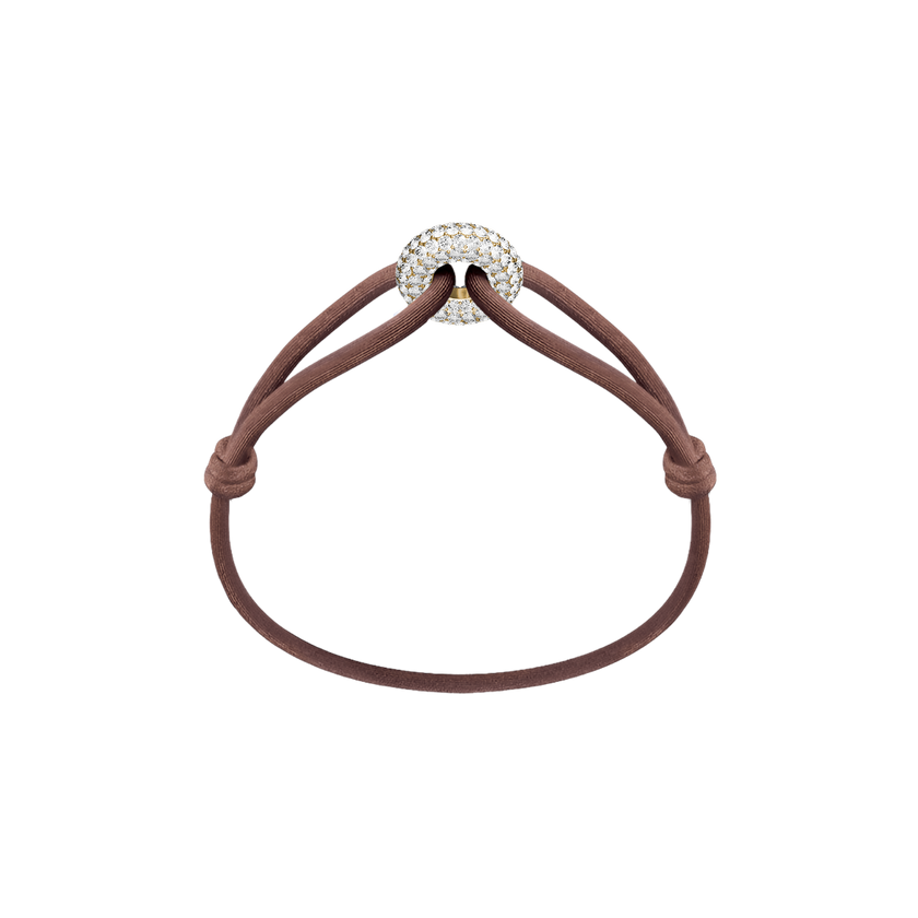 Goldener Soho Pavé Kordelarmband