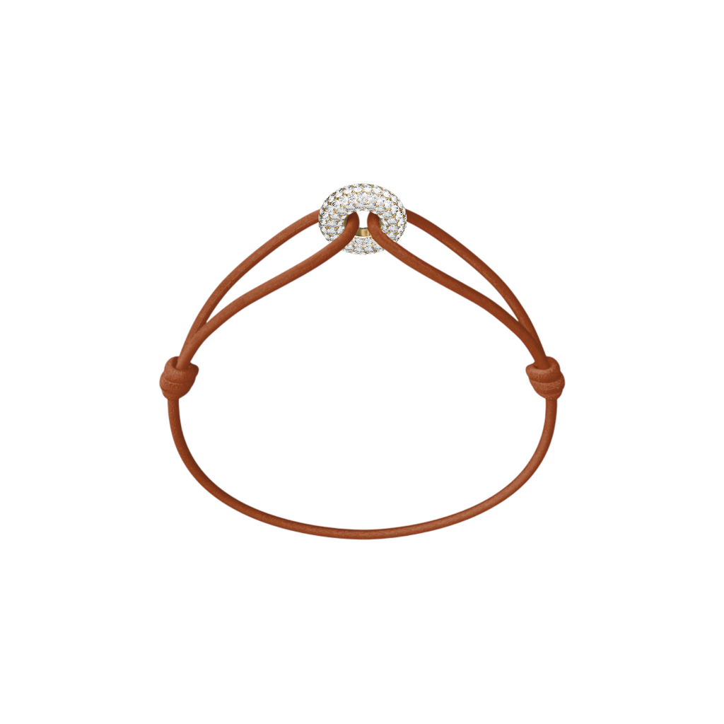 Mini Golden Soho Pavé Cord Bracelet