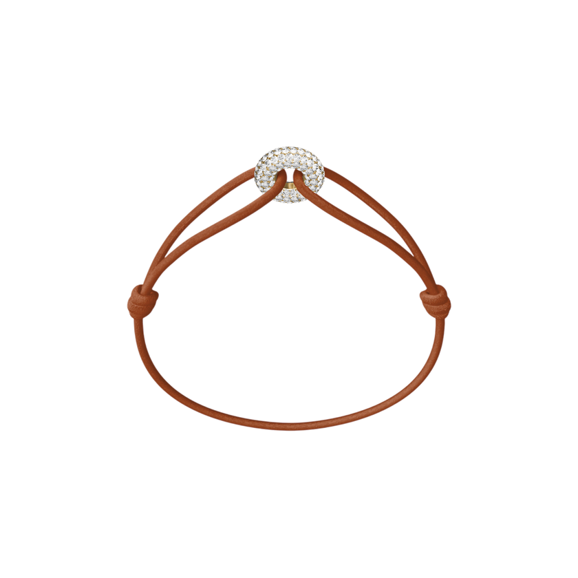 Mini Golden Soho Pavé Cord Bracelet