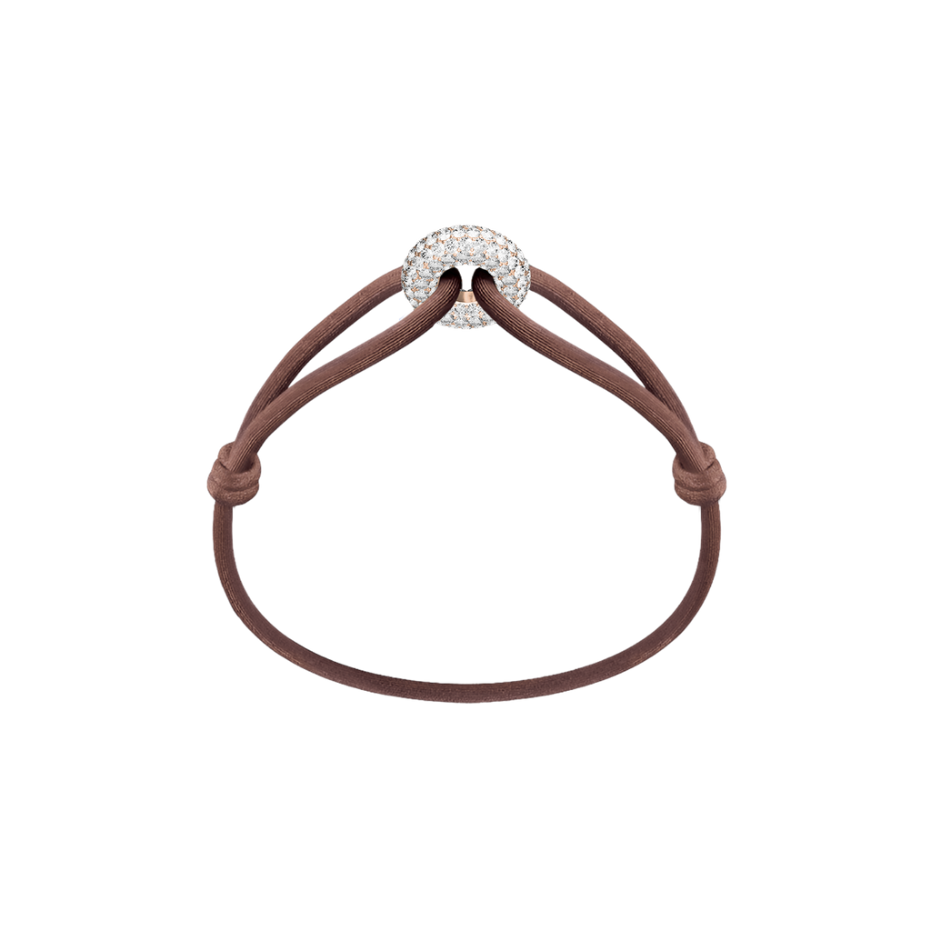Rose Soho Pavé Cord Bracelet