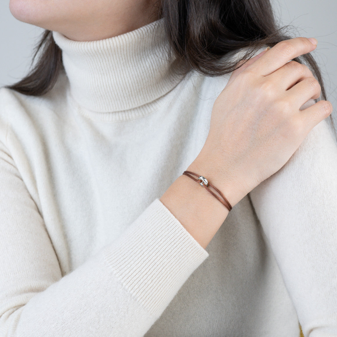 Mini Silver Soho Cord Bracelet