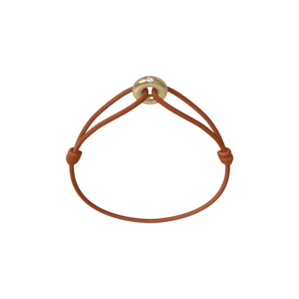 Mini Golden Soho Diamond Cord Bracelet