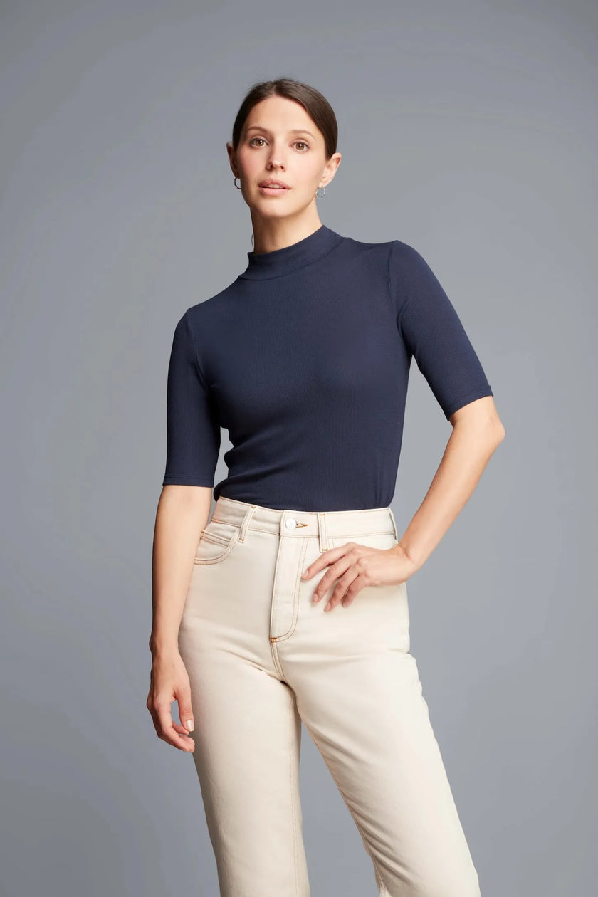 Mock Neck Micro Modal Top