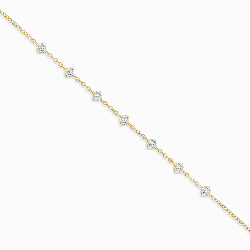 Moissanite Bracelet in 18k Gold Vermeil