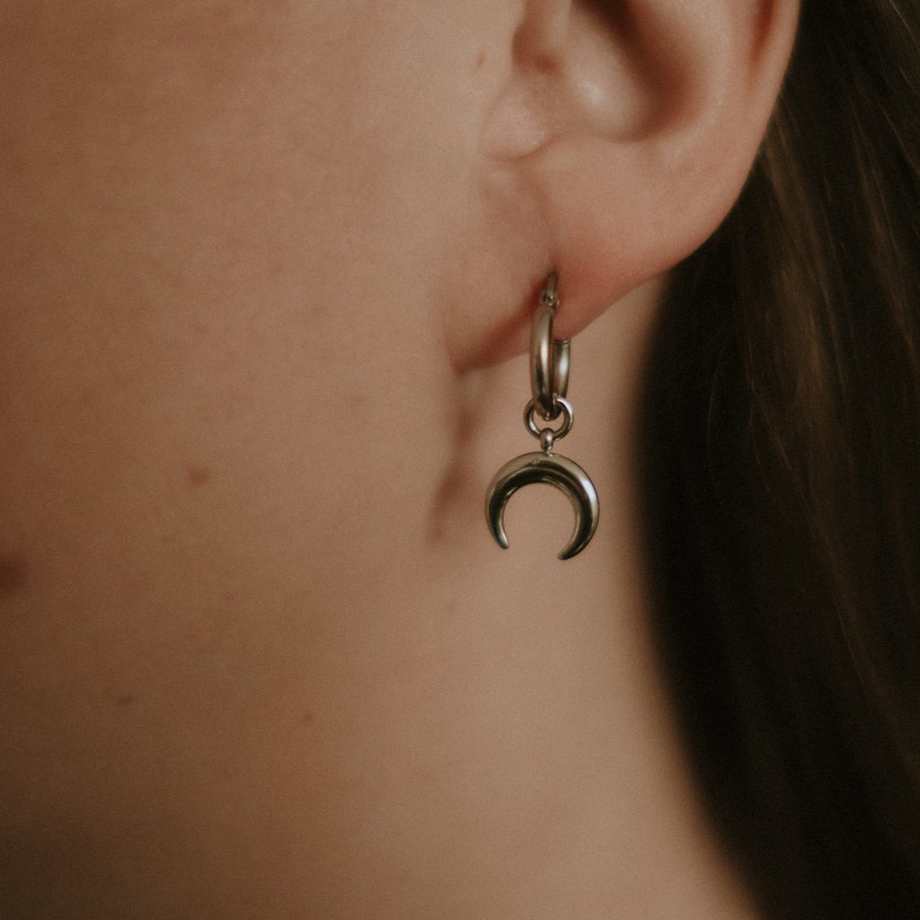 Selene Crescent Moon Earrings