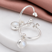 Moonstone Hoops