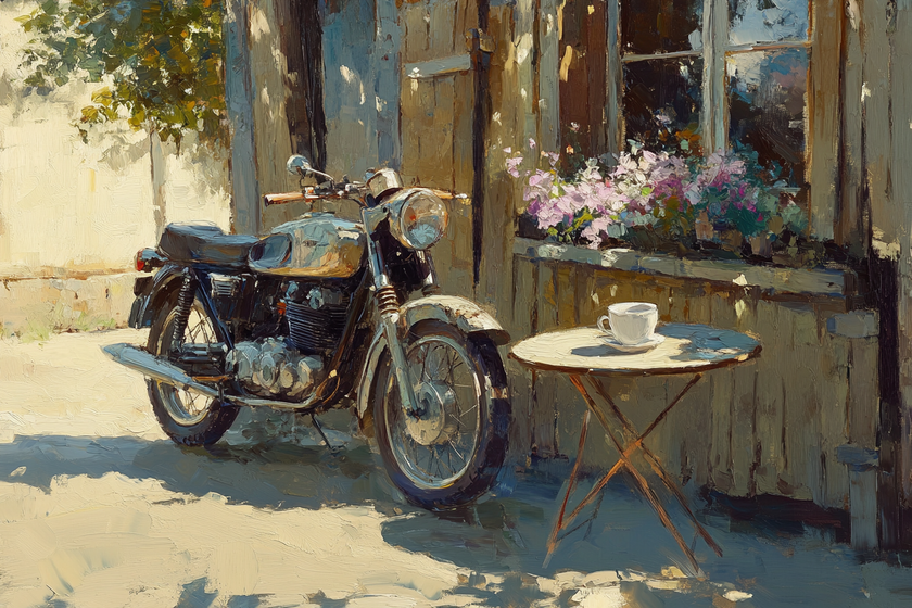 Motorbike Café Blanket