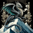 Mountain Majesty Dragon Canvas