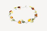 Multicolour Statement Link Bracelet