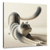 Stretching Cat Canvas
