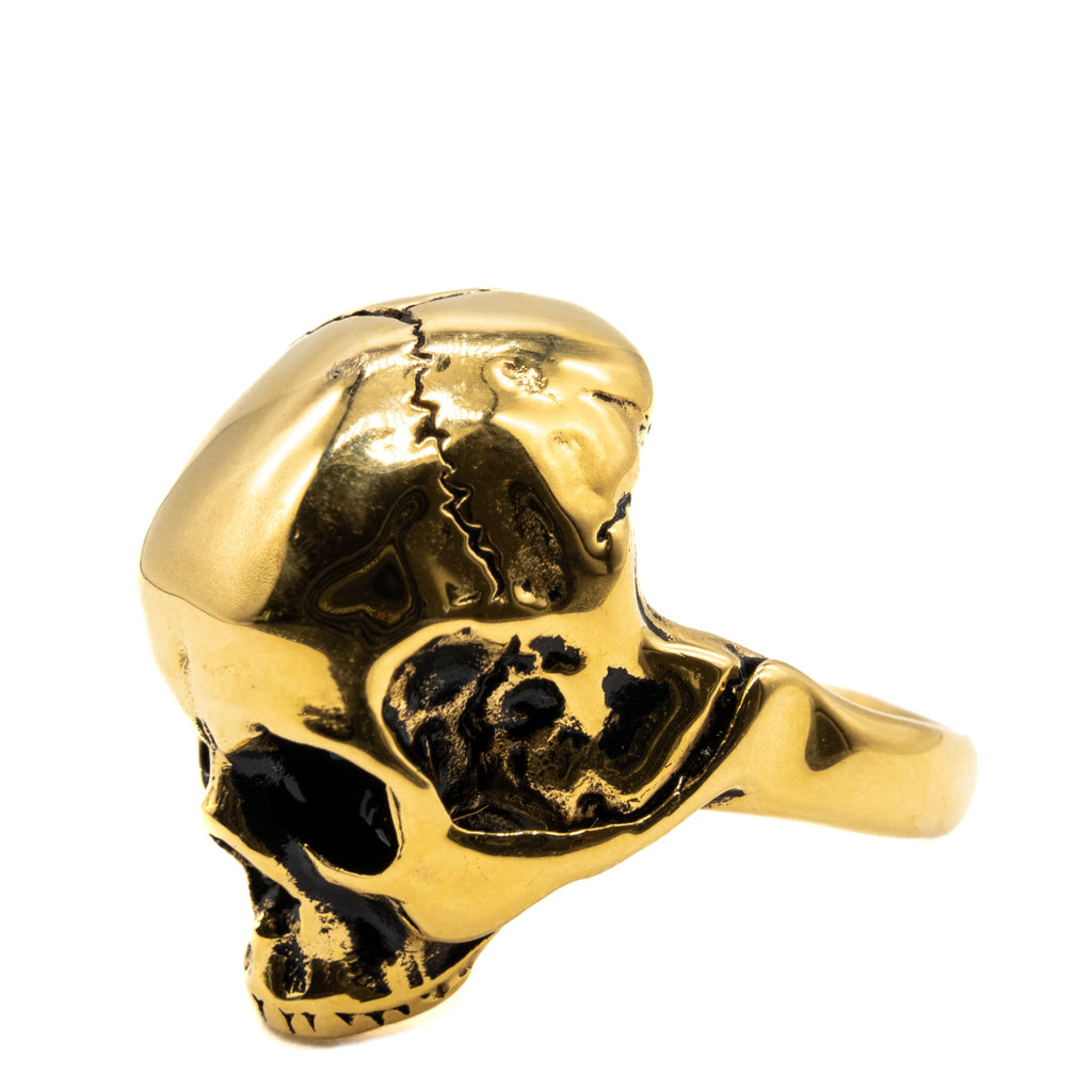 Gold Hel Skull Ring