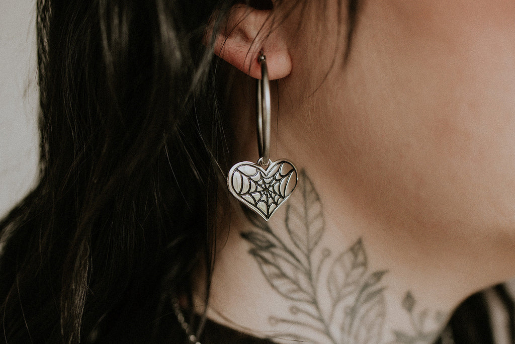 Cobweb Heart Hoops