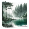 Forest Lake Tranquility Canvas