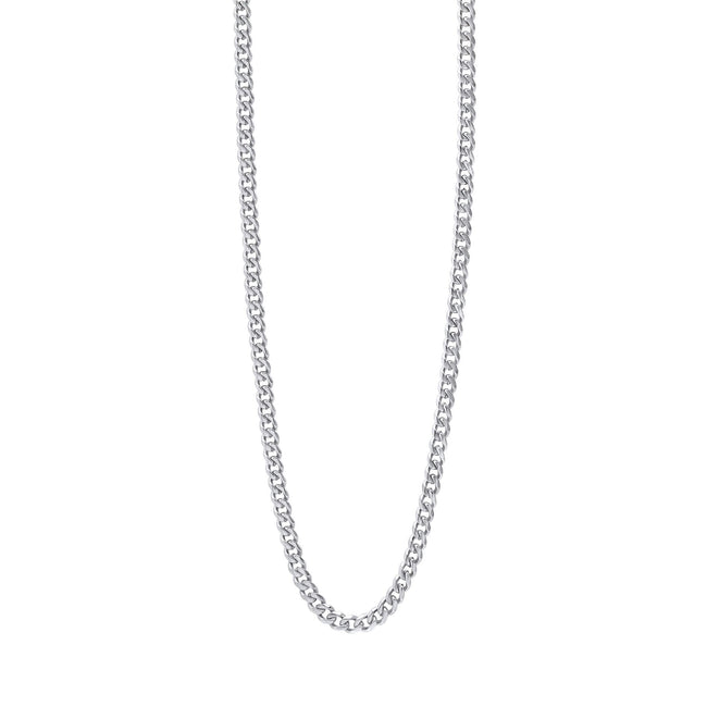 Fred Bennett Smaller Fit Stainless Steel Cuban Link Chain Necklace